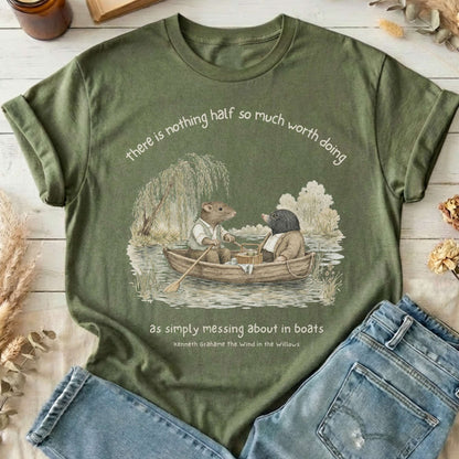 Nothing Half So Much Worth Doing The Wind in the Willows Literary T-Shirt