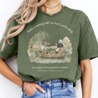 Nothing Half So Much Worth Doing The Wind in the Willows Literary T-Shirt