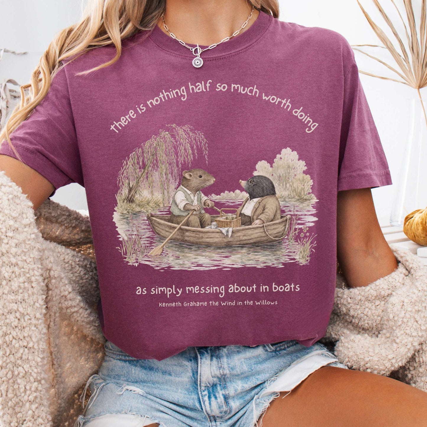Nothing Half So Much Worth Doing The Wind in the Willows Literary T-Shirt