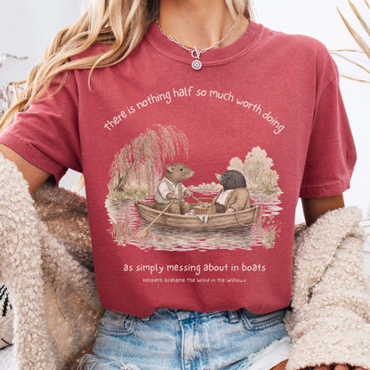 Nothing Half So Much Worth Doing The Wind in the Willows Literary T-Shirt