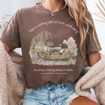 Nothing Half So Much Worth Doing The Wind in the Willows Literary T-Shirt