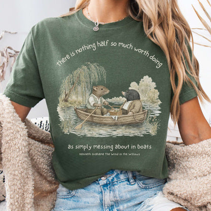 Nothing Half So Much Worth Doing The Wind in the Willows Literary T-Shirt
