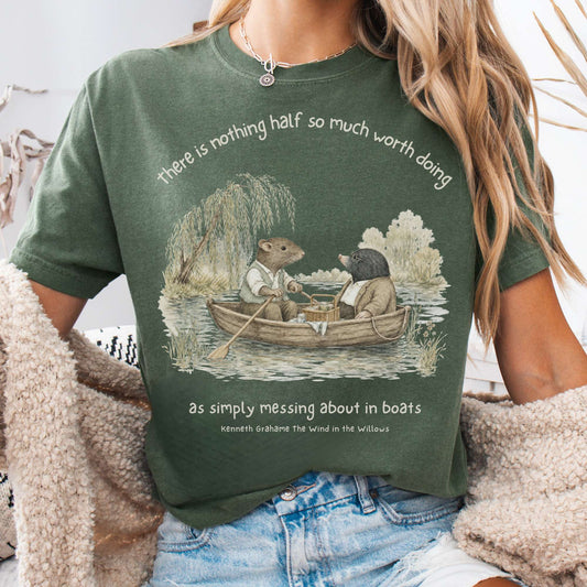 Nothing Half So Much Worth Doing The Wind in the Willows Literary T-Shirt