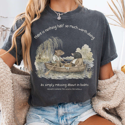 Nothing Half So Much Worth Doing The Wind in the Willows Literary T-Shirt