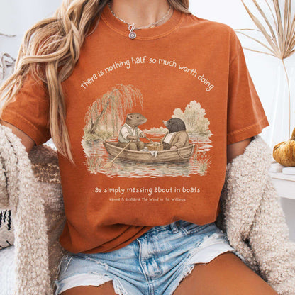 Nothing Half So Much Worth Doing The Wind in the Willows Literary T-Shirt
