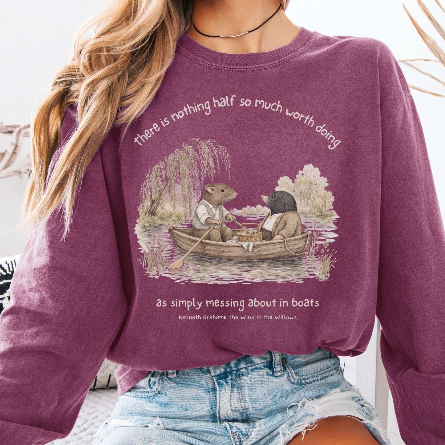 Nothing Half So Much Worth Doing The Wind in the Willows Literary Long Sleeve