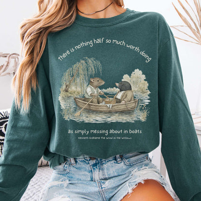 Nothing Half So Much Worth Doing The Wind in the Willows Literary Long Sleeve