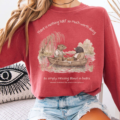 Nothing Half So Much Worth Doing The Wind in the Willows Literary Long Sleeve