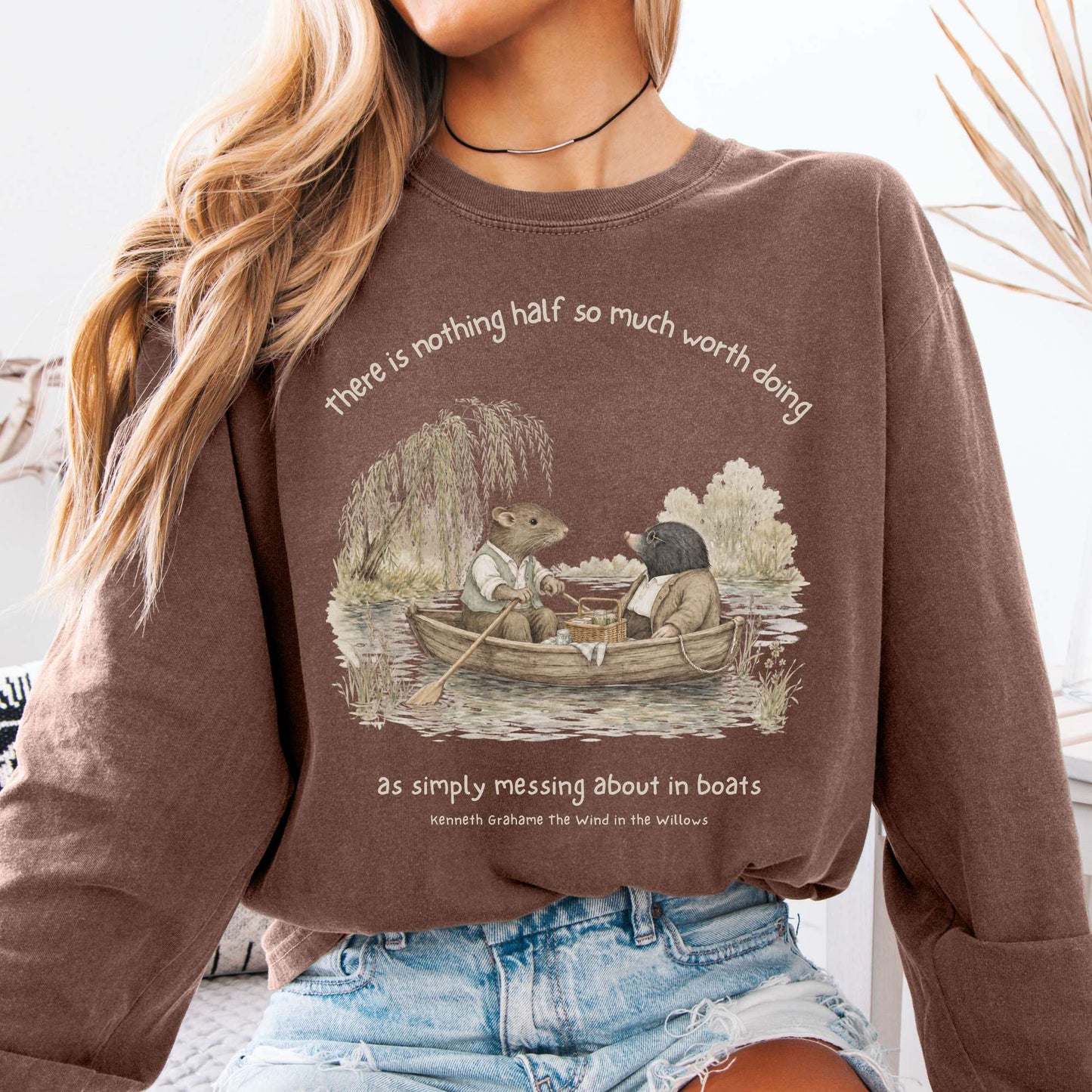 Nothing Half So Much Worth Doing The Wind in the Willows Literary Long Sleeve