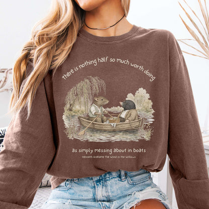 Nothing Half So Much Worth Doing The Wind in the Willows Literary Long Sleeve