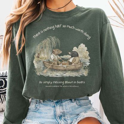 Nothing Half So Much Worth Doing The Wind in the Willows Literary Long Sleeve