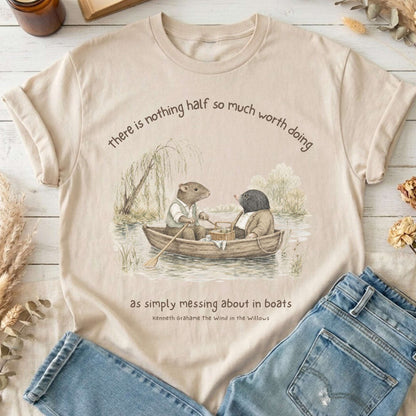 Nothing Half So Much Worth Doing The Wind in the Willows Literary T-Shirt