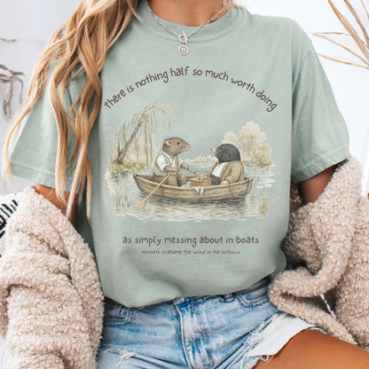 Nothing Half So Much Worth Doing The Wind in the Willows Literary T-Shirt