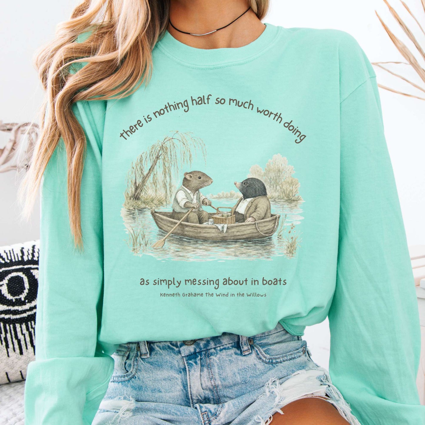 Nothing Half So Much Worth Doing The Wind in the Willows Literary Long Sleeve