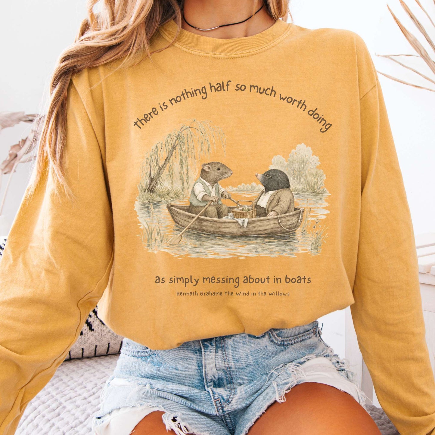 Nothing Half So Much Worth Doing The Wind in the Willows Literary Long Sleeve