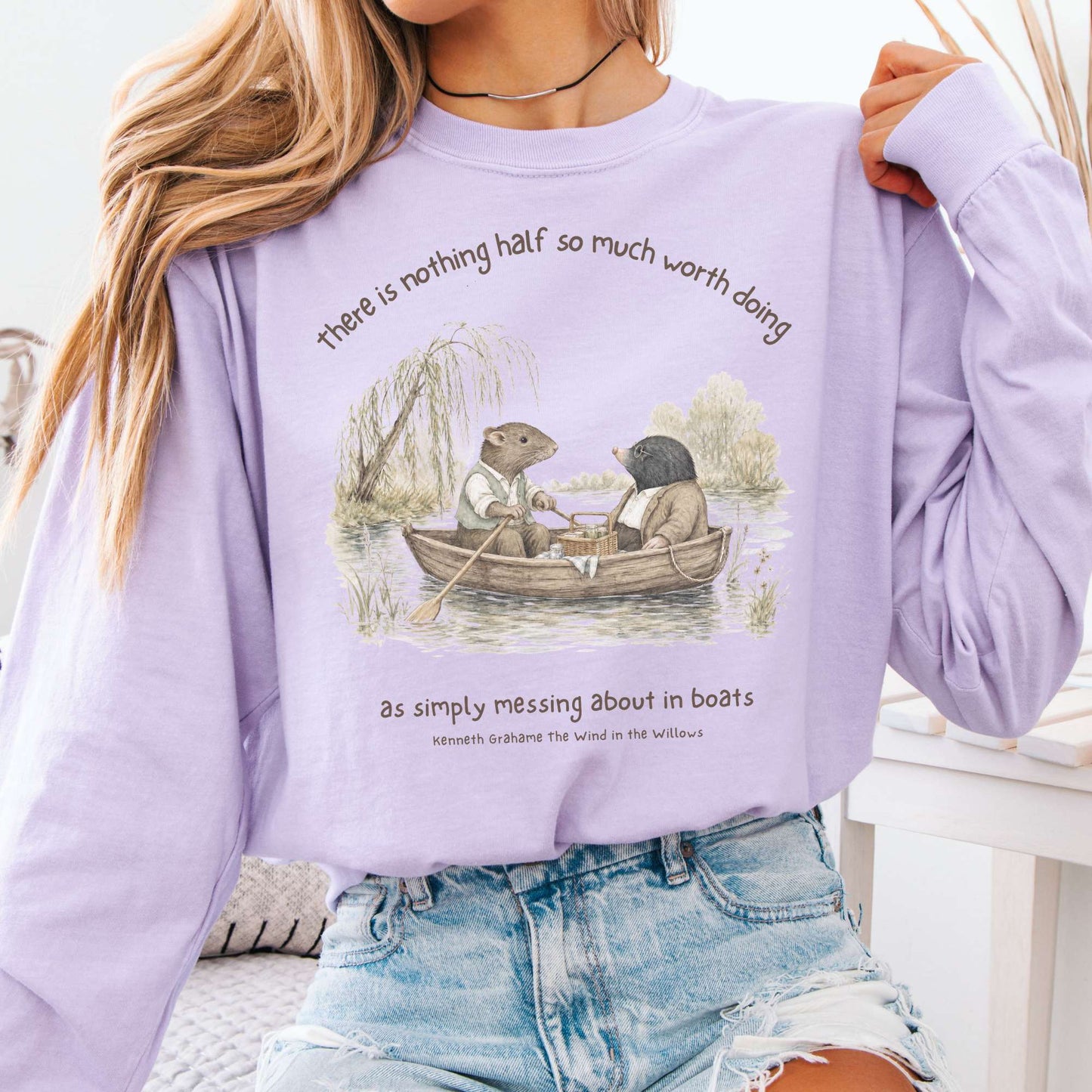 Nothing Half So Much Worth Doing The Wind in the Willows Literary Long Sleeve