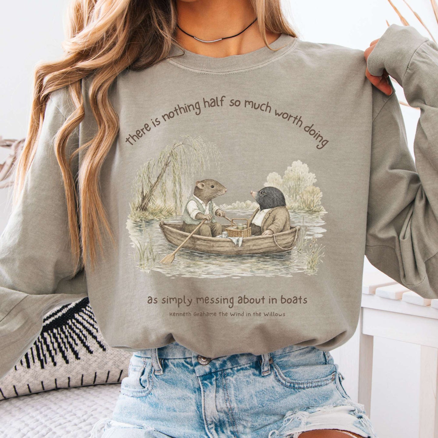 Nothing Half So Much Worth Doing The Wind in the Willows Literary Long Sleeve
