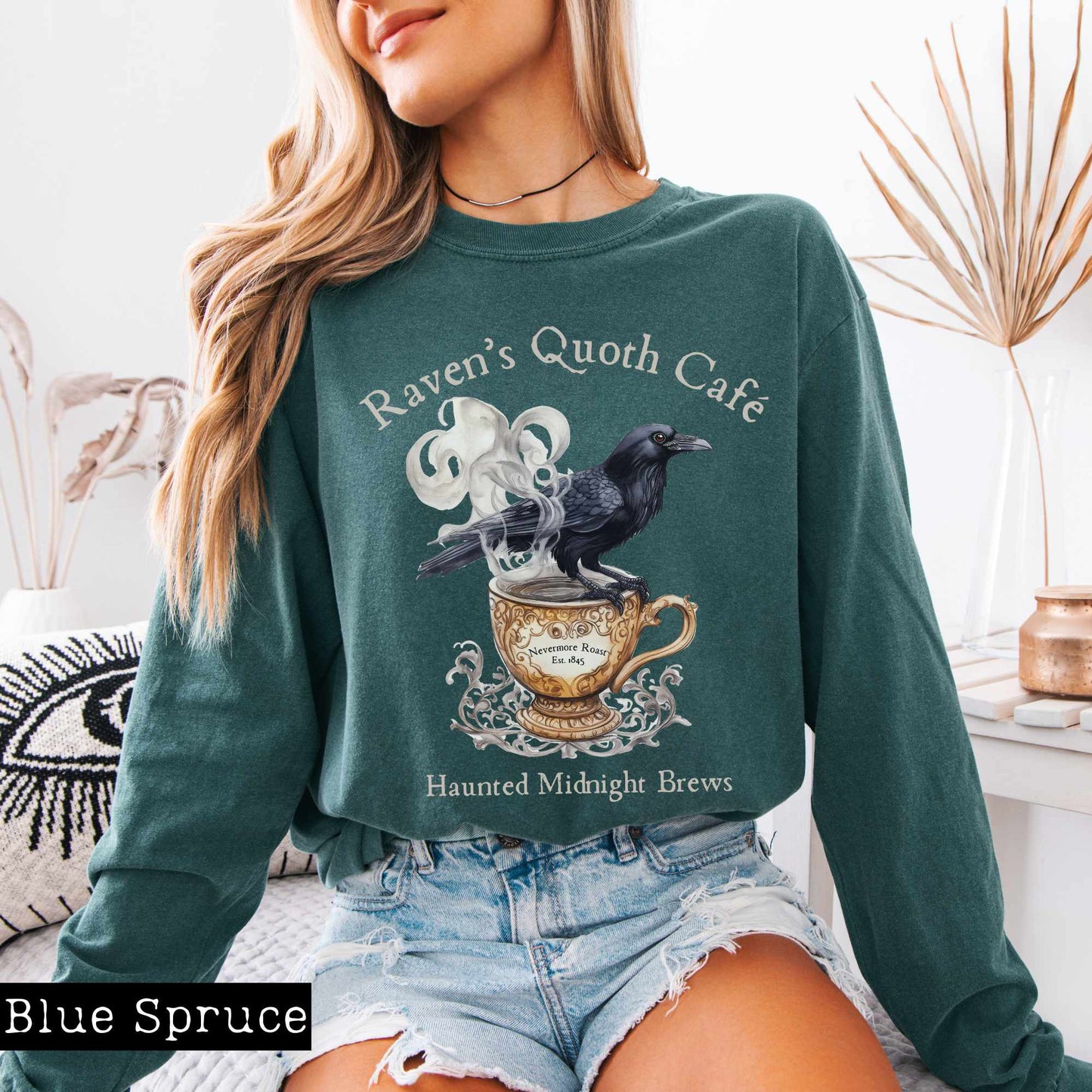 Raven's Quoth Cafe Long Sleeved Shirt