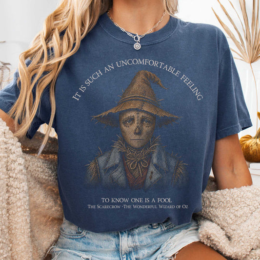 T-Shirt Denim / S It Is Such an Uncomfortable Feeling Scarecrow T-Shirt The Mystic Eden