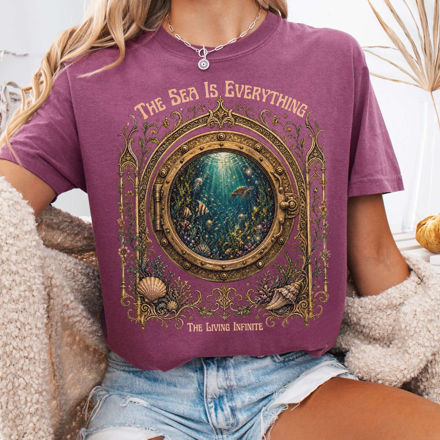 The Sea Is Everything Twenty Thousand Leagues Under the Sea Literary T-Shirt