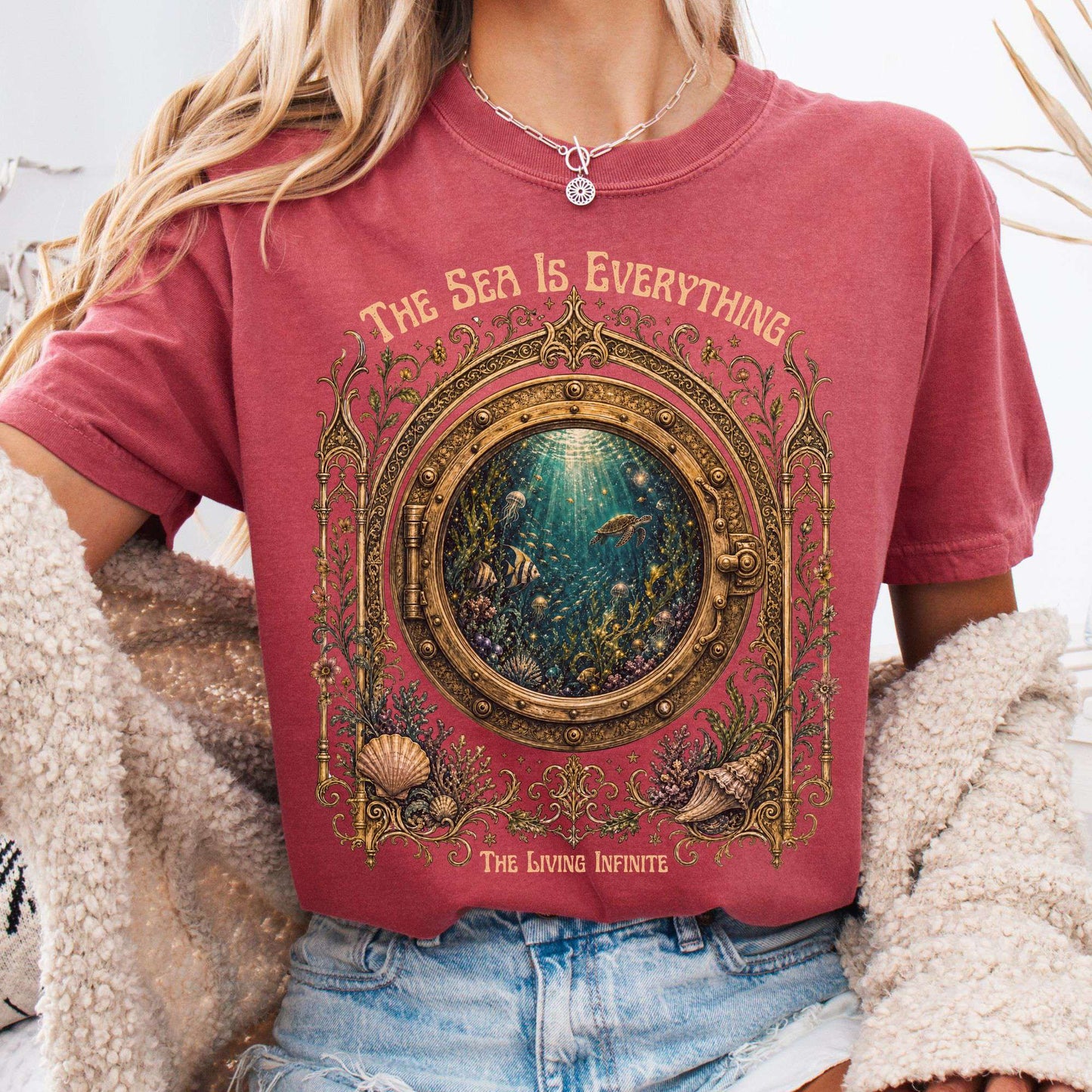 The Sea Is Everything Twenty Thousand Leagues Under the Sea Literary T-Shirt