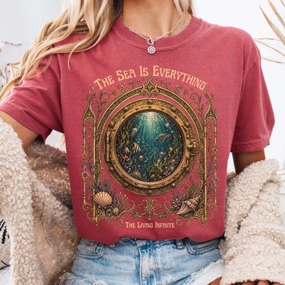 The Sea Is Everything Twenty Thousand Leagues Under the Sea Literary T-Shirt