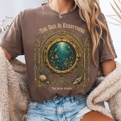 The Sea Is Everything Twenty Thousand Leagues Under the Sea Literary T-Shirt