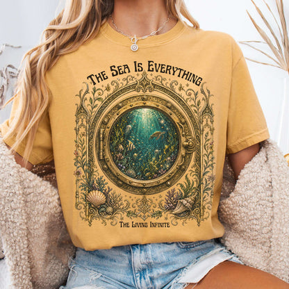 The Sea Is Everything Twenty Thousand Leagues Under the Sea Literary T-Shirt