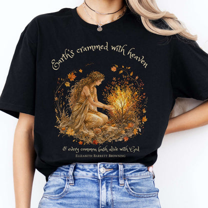 Earth's Crammed with Heaven Elizabeth Barrett Browning Literary T-Shirt