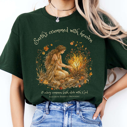 Earth's Crammed with Heaven Elizabeth Barrett Browning Literary T-Shirt