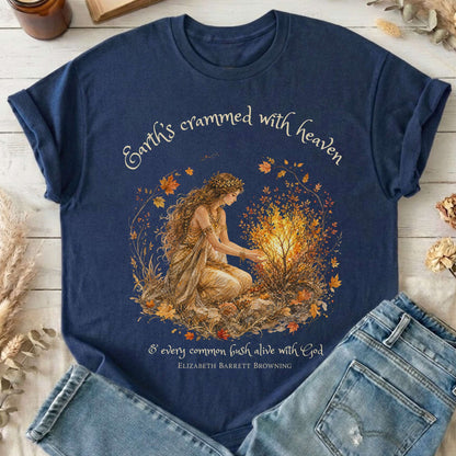 Earth's Crammed with Heaven Elizabeth Barrett Browning Literary T-Shirt