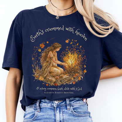 Earth's Crammed with Heaven Elizabeth Barrett Browning Literary T-Shirt