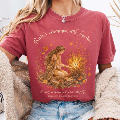 Earth's Crammed with Heaven Elizabeth Barrett Browning Literary T-Shirt