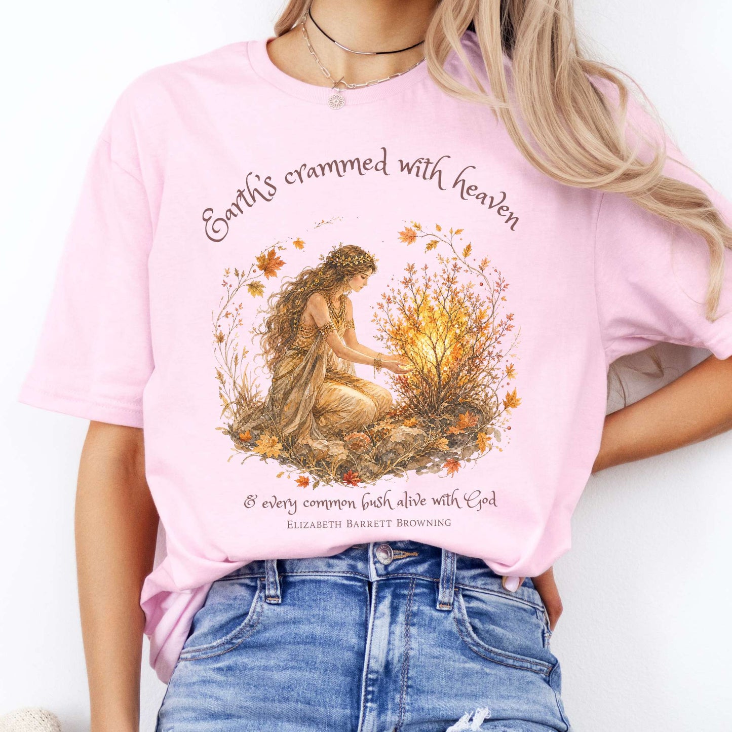 Earth's Crammed with Heaven Elizabeth Barrett Browning Literary T-Shirt