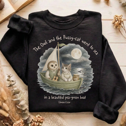 The Owl and the Pussy-Cat Edward Lear Literary Sweatshirt