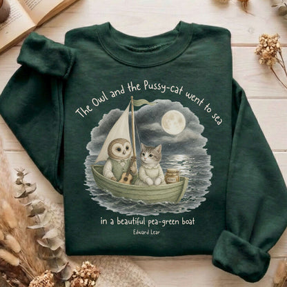 The Owl and the Pussy-Cat Edward Lear Literary Sweatshirt