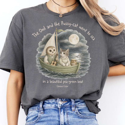 The Owl and the Pussy-Cat Edward Lear Literary T-Shirt