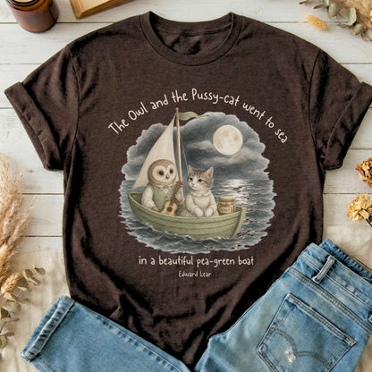 The Owl and the Pussy-Cat Edward Lear Literary T-Shirt