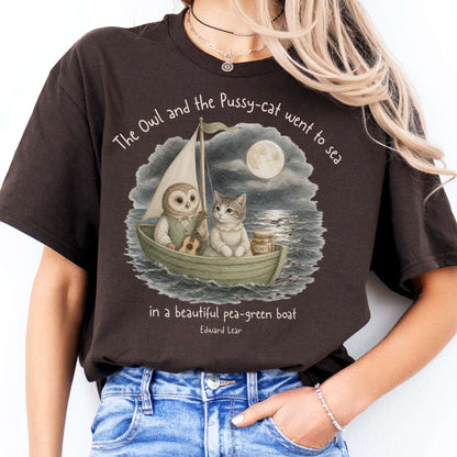 The Owl and the Pussy-Cat Edward Lear Literary T-Shirt