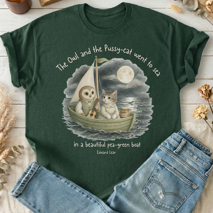 The Owl and the Pussy-Cat Edward Lear Literary T-Shirt