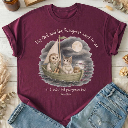 The Owl and the Pussy-Cat Edward Lear Literary T-Shirt