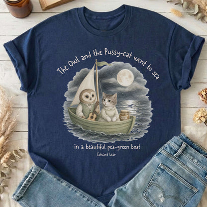 The Owl and the Pussy-Cat Edward Lear Literary T-Shirt