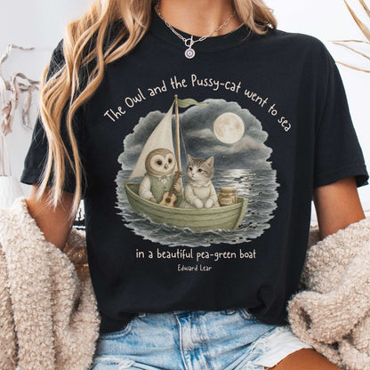 The Owl and the Pussy-Cat Edward Lear Literary T-Shirt