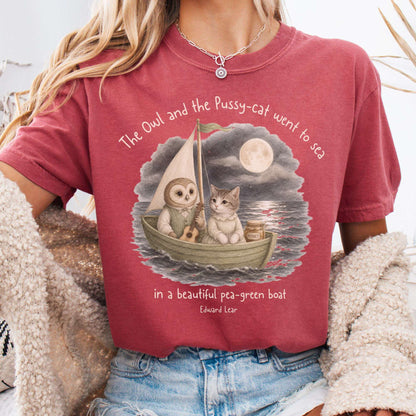 The Owl and the Pussy-Cat Edward Lear Literary T-Shirt