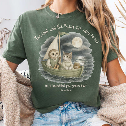The Owl and the Pussy-Cat Edward Lear Literary T-Shirt