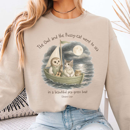 The Owl and the Pussy-Cat Edward Lear Literary Sweatshirt