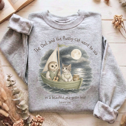 The Owl and the Pussy-Cat Edward Lear Literary Sweatshirt