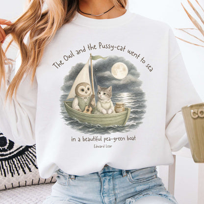 The Owl and the Pussy-Cat Edward Lear Literary Sweatshirt