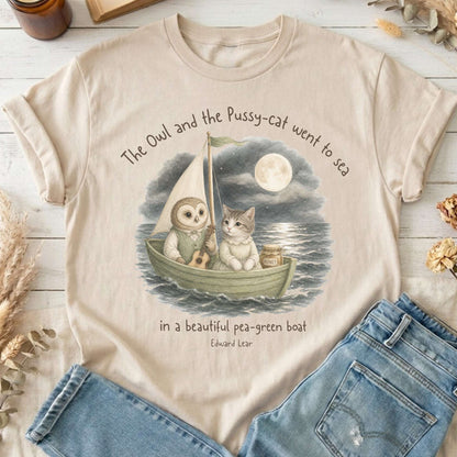 The Owl and the Pussy-Cat Edward Lear Literary T-Shirt