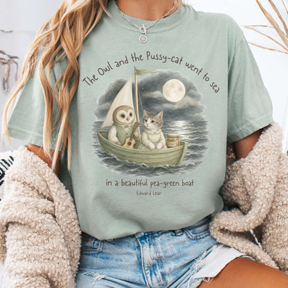 The Owl and the Pussy-Cat Edward Lear Literary T-Shirt